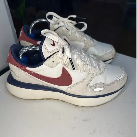 Nike Women's Phoenix Waffle 'Light Bone Team Red' Sneaker, Size 5.5, EUC - Picture 4 of 9